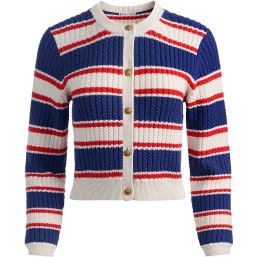 Cardigan Aperto Donna POL In Maglia Chunky - Blu Lapislazzuli Con Tasche