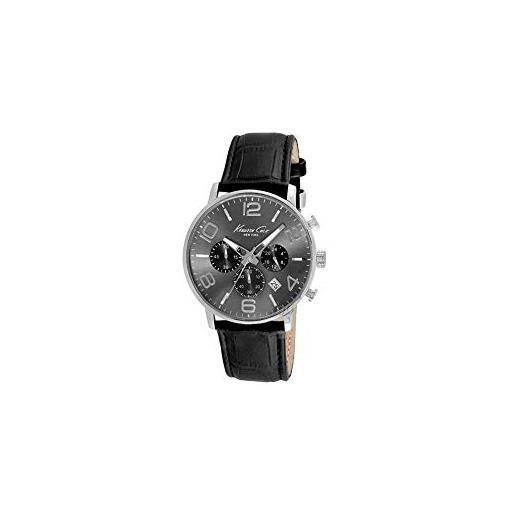 Kenneth Cole Orologio Uomo Analogico Quarzo, Cinturino In Acciaio Inox, KC15176001, Resistente 30m
