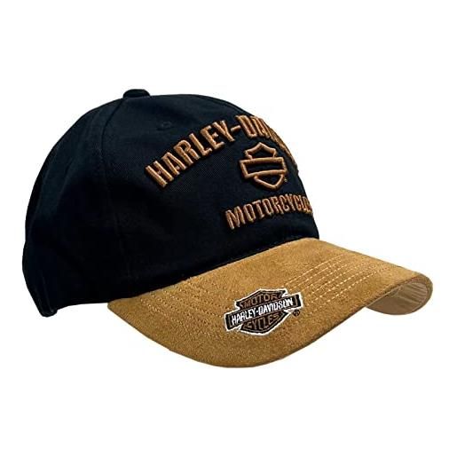 Harley-Davidson Bar & Shield 39Thirty Cappy – Berretto Da Biker Con Logo Tonal, Nero/Bianco, Taglia L - 2