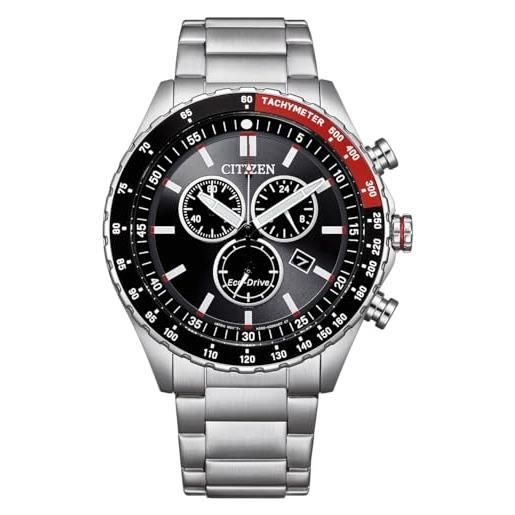 Casio Orologio Solare Uomo, misura cassa 46.00mm con quadrante Nero