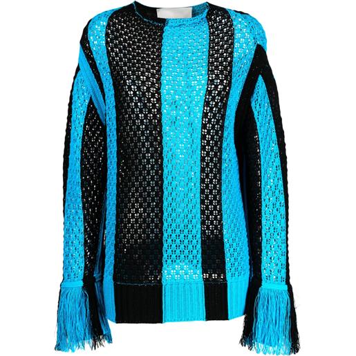 3.1 Phillip Lim maglione con frange - blu
