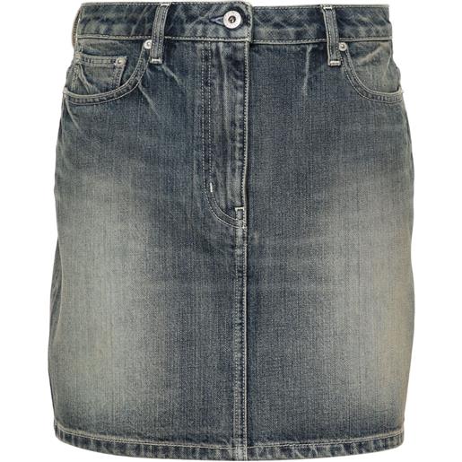 Kenzo minigonna con ricamo - blu
