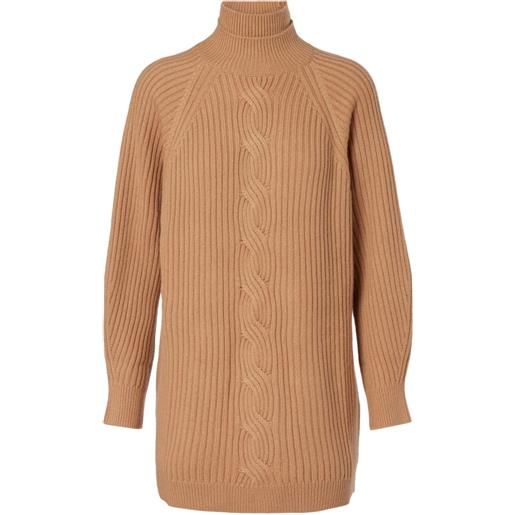 Max Mara abito a collo alto - toni neutri