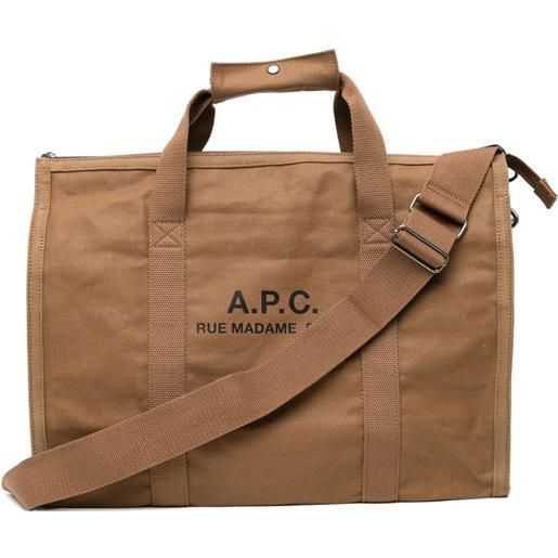 A.P.C. borsa palestra recuperation - marrone