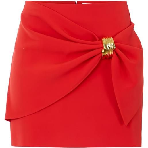 Elisabetta Franchi minigonna drappeggiata - rosso