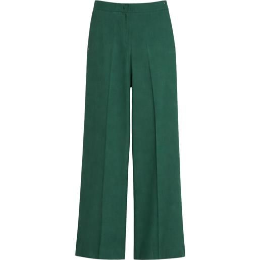iBlues  pantaloni wide leg in misto lino e cotone