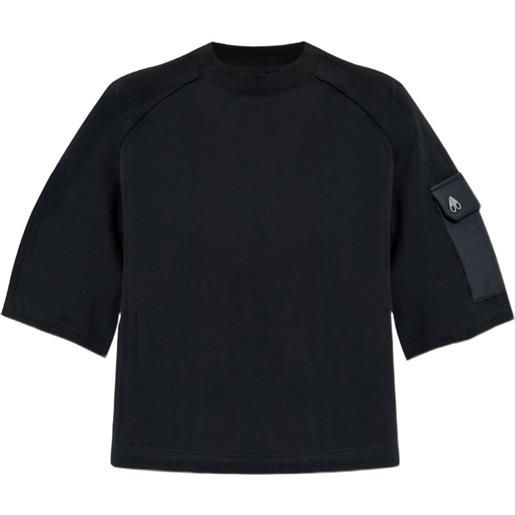 Moose Knuckles t-shirt in jersey - nero