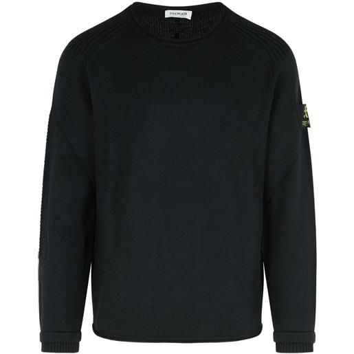 Premiata maglione girocollo con logo - nero