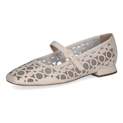 CAPRICE ballerine da donna in pelle, nero (black comb), 37 eu