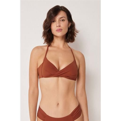 Calzedonia triangolo imbottito costume premium fit marrone