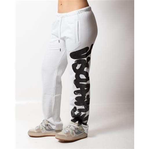Disclaimer pantalone Disclaimer in felpa con logo glitter donna