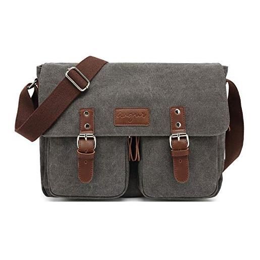 Borsa Tote Donna GAEREAO In Pelle PU, Grande, Con Cerniere E Tasche, Per Lavoro, Scuola, Shopping E Viaggio, Colore Nero (o Vari), Dimensioni 35,6 X 14,8 X 30,7 Cm
