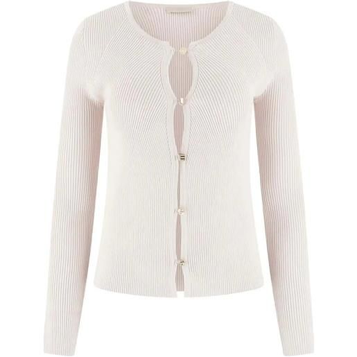 GUESS APPAREL cardigan donna - GUESS APPAREL bianco - w6rr35 z0132