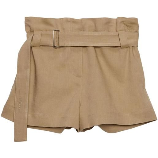MSGM shorts con cintura - toni neutri