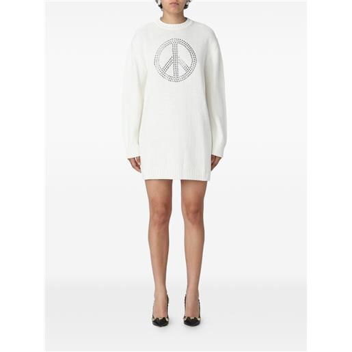MOSCHINO JEANS abito con decorazione - toni neutri