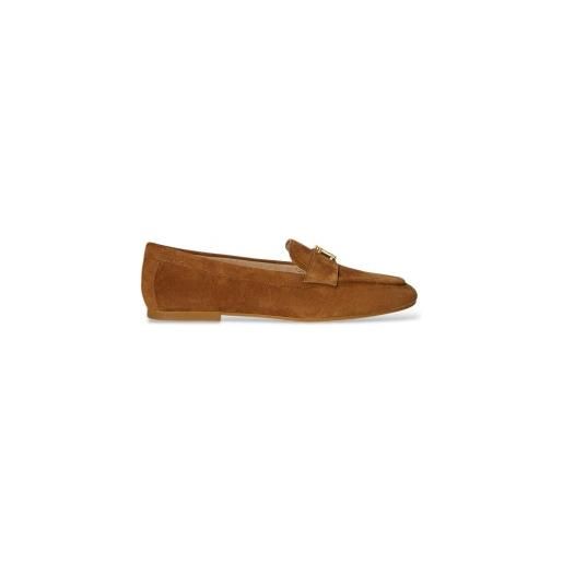 Lauren Ralph Lauren per donna. 802946809014 mocassini in pelle scamosciata marrone averi iii [3334401], basso, camoscio, nessuno, casual, cl
