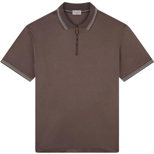 Paul & Shark polo con dettaglio a righe - marrone