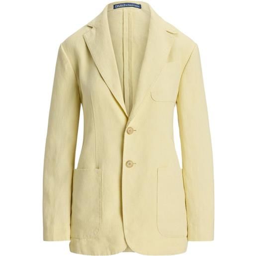 Polo Ralph Lauren giacca michele con bottoni - giallo