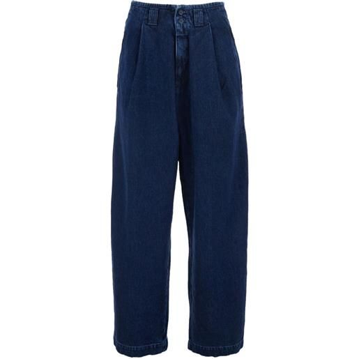 Roy Rogers pleated jeans - blu