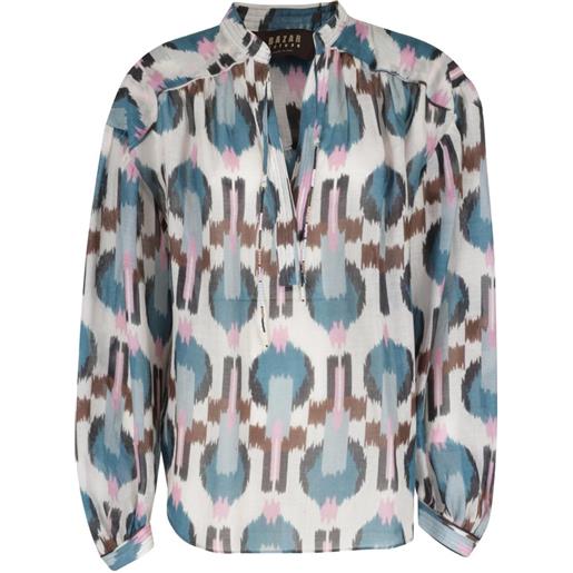 Bazar Deluxe blusa ikat - toni neutri