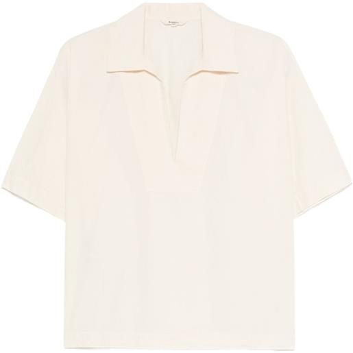 Barena blusa con scollo a v - toni neutri