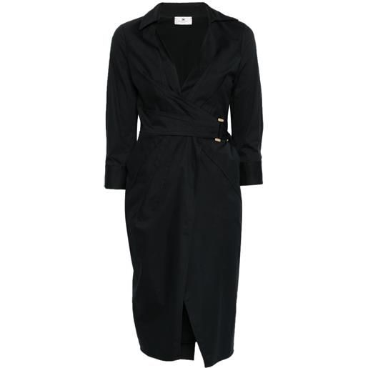 Elisabetta Franchi abito con fibbia - nero
