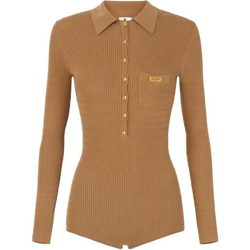 Elisabetta Franchi tuta intera - marrone