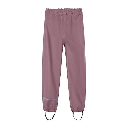 Name it nkndry rain pant fo noos, pantaloni antipioggia unisex - bimbi 0-24, viola (wistful mauve), 146