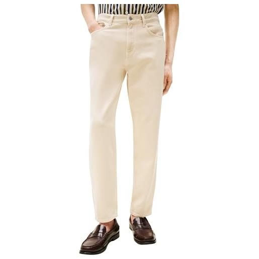Tommy Hilfiger uomo jeans tapered harlem vita media, avorio (soft cream), 31w/32l