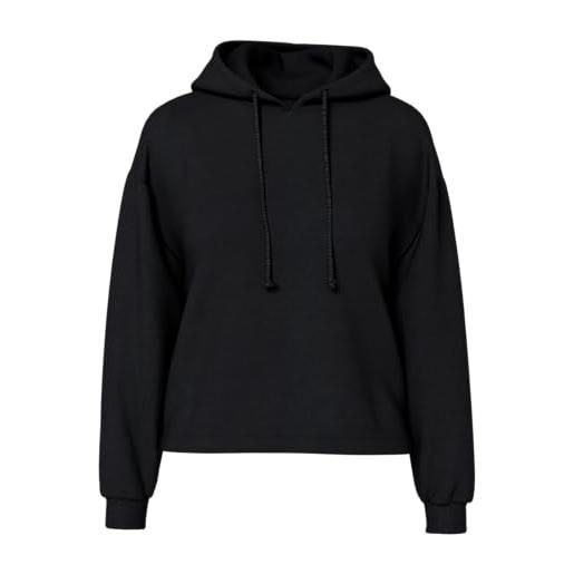 Pieces felpa con cappuccio da donna pcchilli ls noos bc, morel. , l
