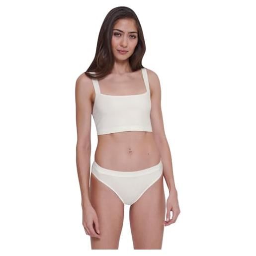 Sloggi donna go casual top, silk bianco, xs