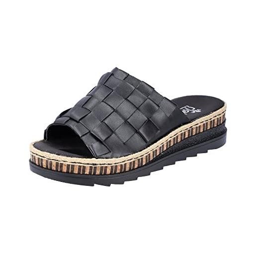 Rieker v7988, sabot donna, nero, 40 eu
