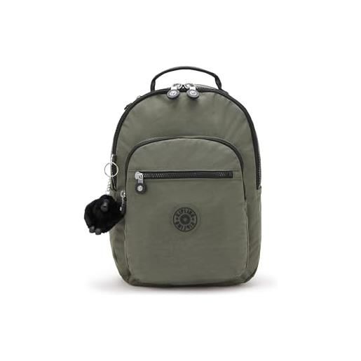 Kipling seoul s, borsa messenger unisex - adulto, green moss, 16 x 25.5 x 35 cm