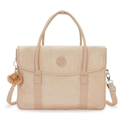 Kipling superworker messenger bag, sparkled beige (beige)