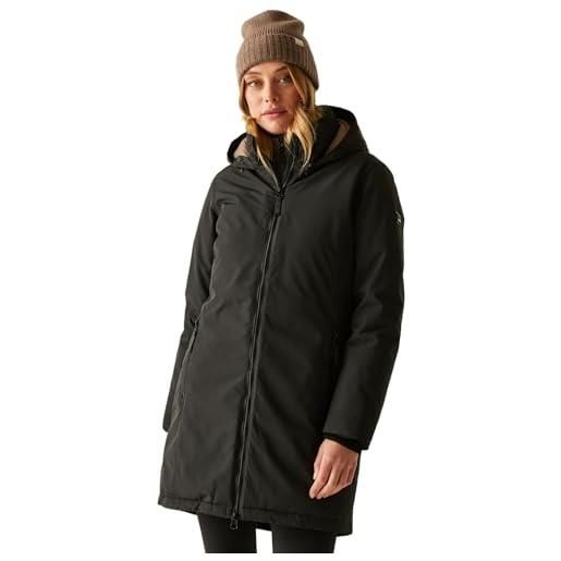 Regatta donna marron impermeabile giacca isolato long length winter cappotto