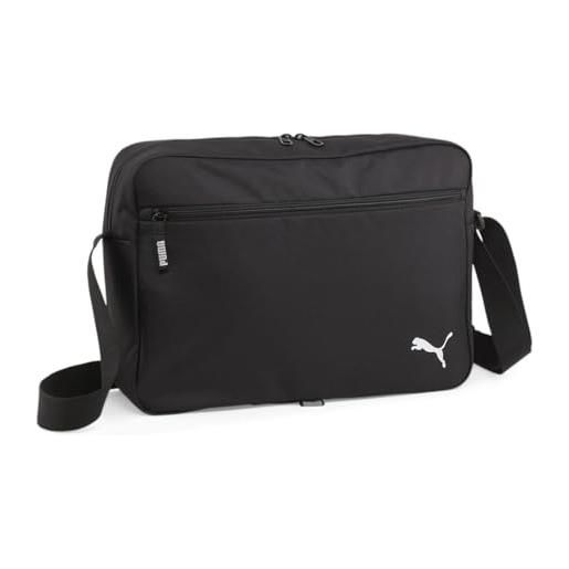 Puma team messenger bag - borse a tracolla adulti unisex, puma black, osfa -