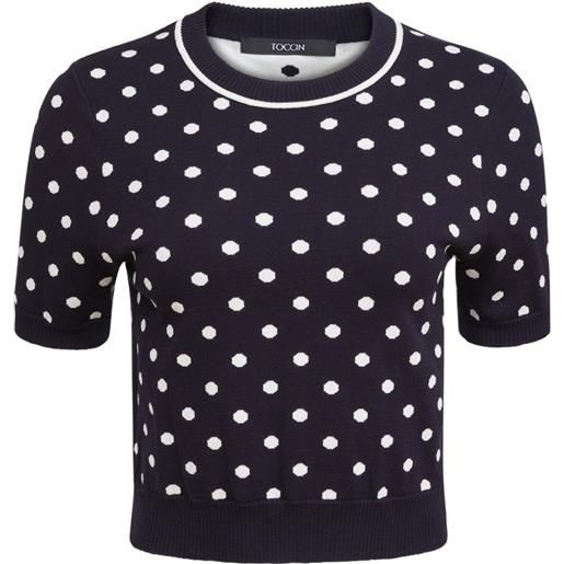 Toccin maglione birdie a maniche corte - blu