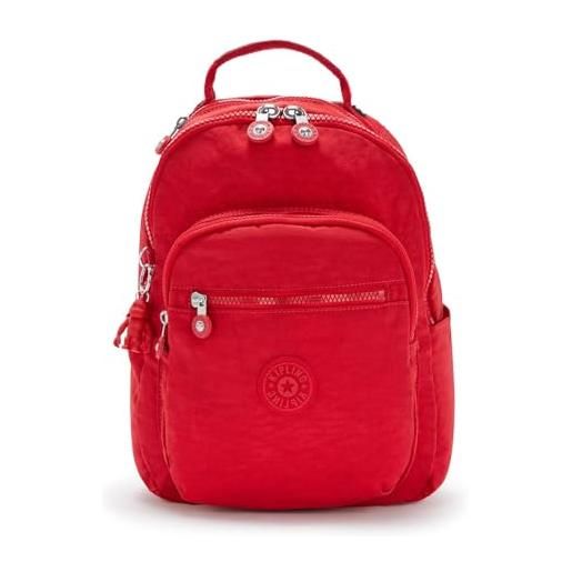 Kipling seoul s, borsa messenger unisex - adulto, red rouge, 16 x 25.5 x 35 cm