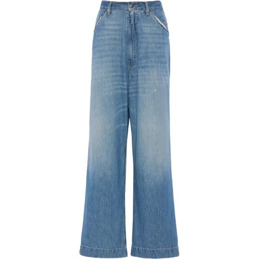 Jeans Donna MuziZy Y2K A Vita Alta Con Patchwork A Stella – Gamba Dritta, Baggy, Stile Emo Grunge – Nero, Taglia S