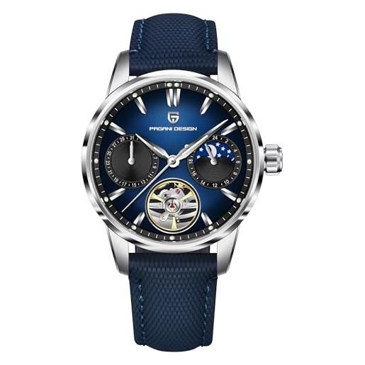 Forsining Orologi sportivi multifunzionali da uomo Orologio meccanico automatico di lusso delle migliori marche Orologio da uomo con cinturino in acciaio inossidabile Piccoli quadranti  1511