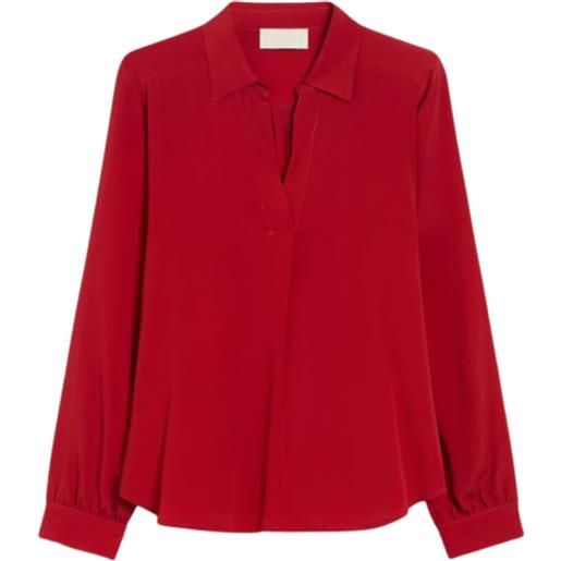 iBlues blusa con colletto in tessuto fluido