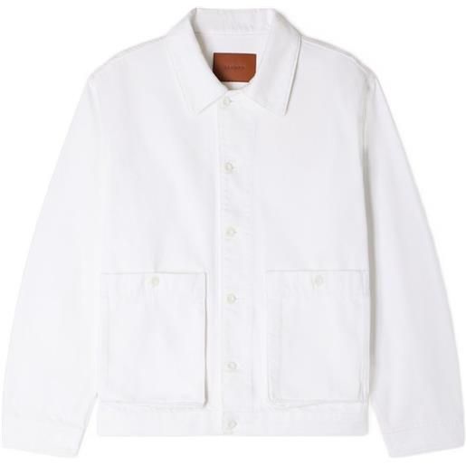 SANDRO giacca denim con bottoni - bianco