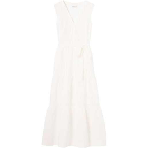 Claudie Pierlot abito midi con cintura - bianco