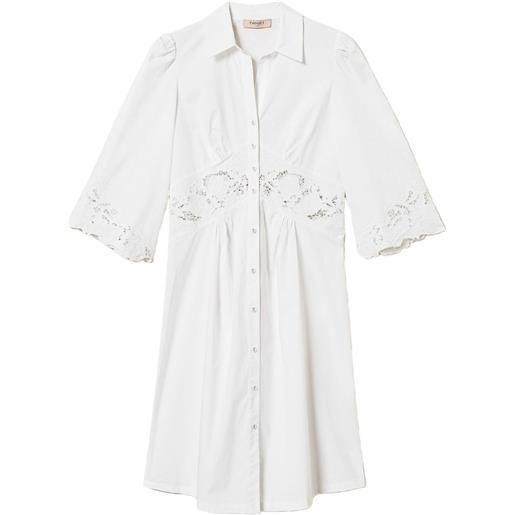 TWINSET chemisier midi - bianco