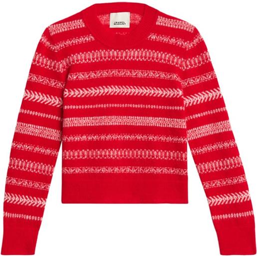 MARANT ÉTOILE maglione amity con effetto jacquard - rosso
