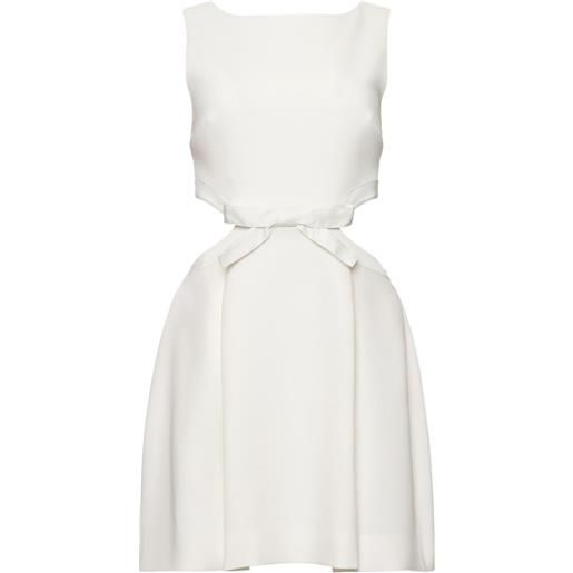 Cinq A Sept abito corto con cut-out - bianco