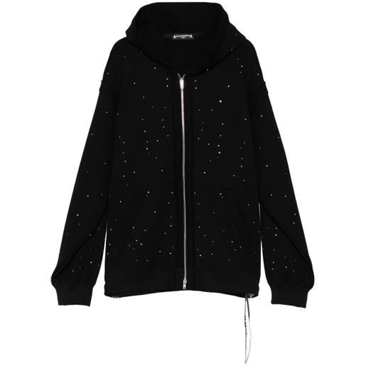 Mastermind World felpa con logo di strass - nero