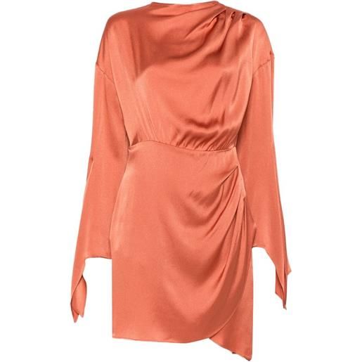 Semicouture abito corto a maniche lunghe - arancione