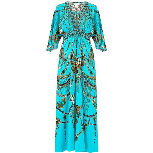 Camilla abito lungo totems and treasures - blu