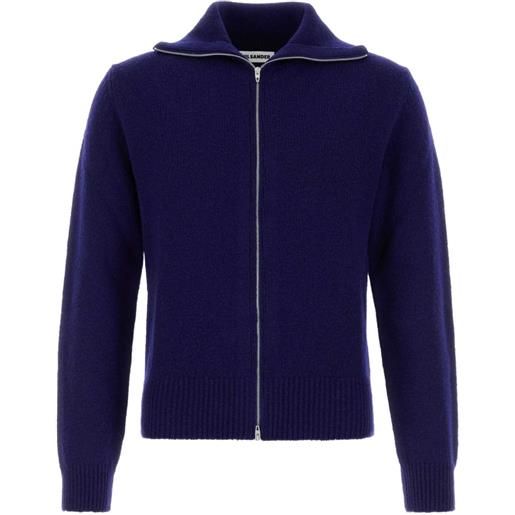 Jil Sander cardigan con zip - viola